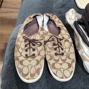 Coach Beige Canvas Bag